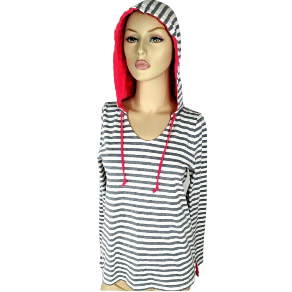 SONOMA striped hoodie top XS